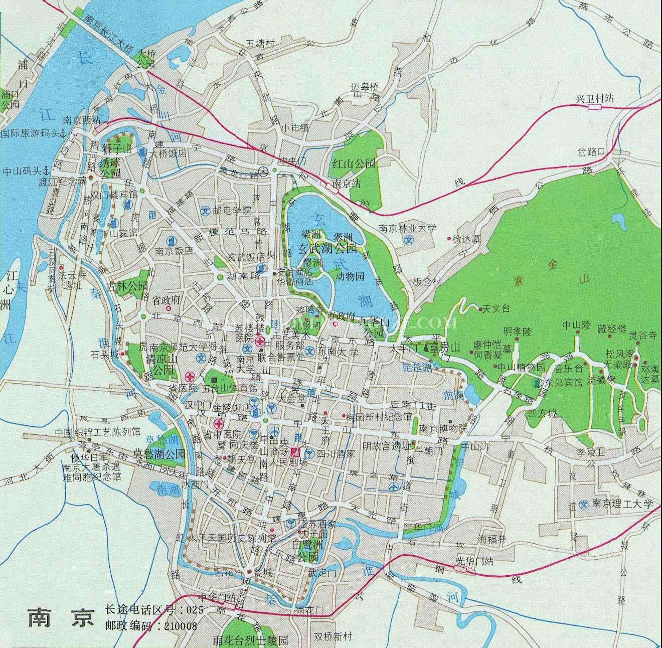 nanjing map chinese